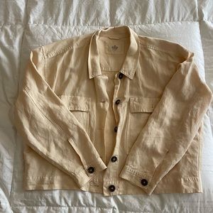 SOLD /// Marine Layer Cream Lightweight Jacket/Shirt